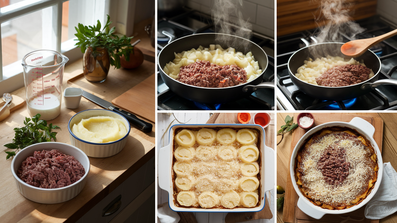 discover the ultimate step-by-step guide to crafting the classic french dish, hachis parmentier. this detailed tutorial walks you through each stage, from preparing savory beef filling to achieving the perfect creamy potato topping. elevate your cooking skills and impress your guests with this comforting and delicious recipe!