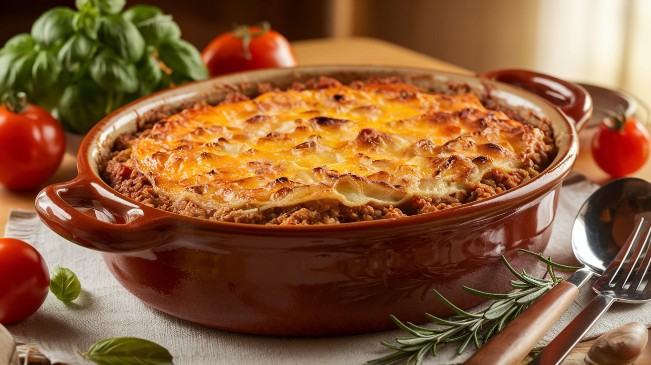 discover the perfect blend of flavors with our delicious and easy bolognese gratin recipe. this comforting dish combines rich bolognese sauce and creamy cheese for a delightful meal that’s simple to prepare and sure to impress! perfect for family dinners or a cozy night in.