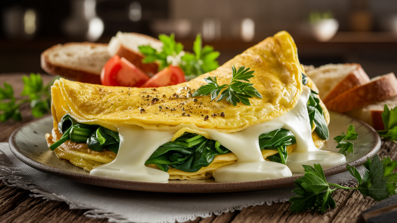 Delicious spinach and mozzarella omelette recipe you need to try