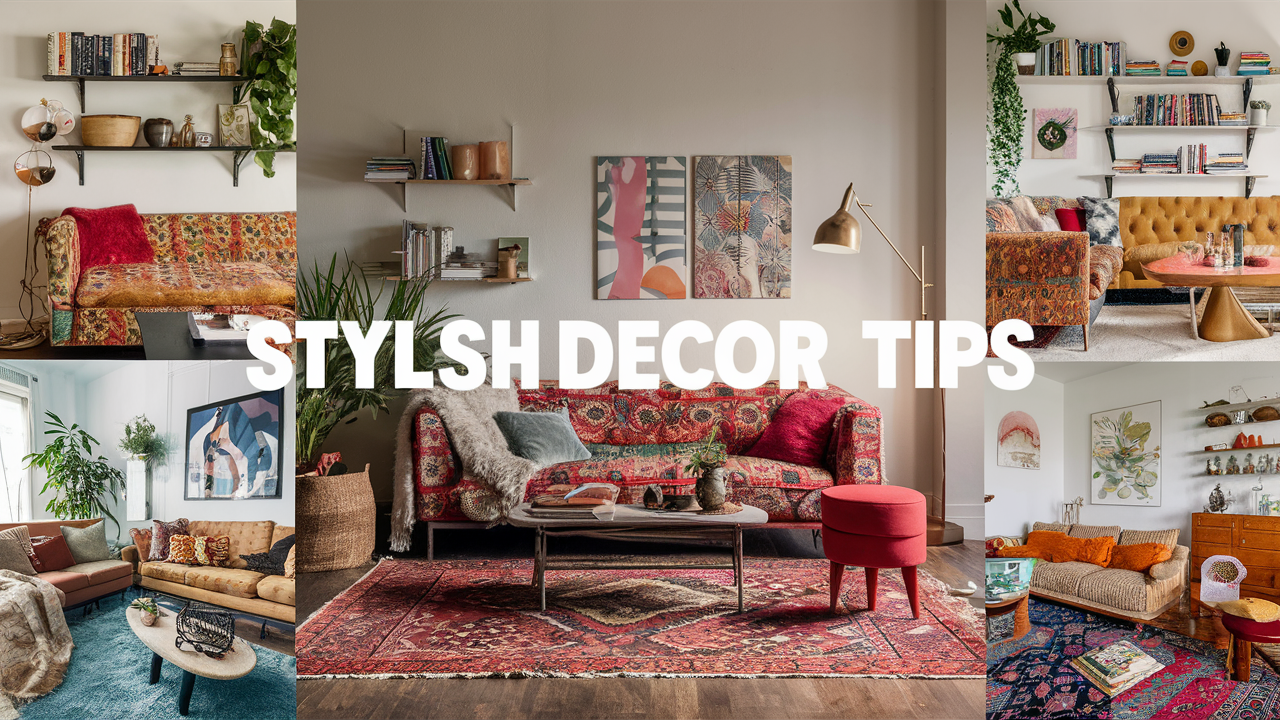 Home decor tips for a stylish living space