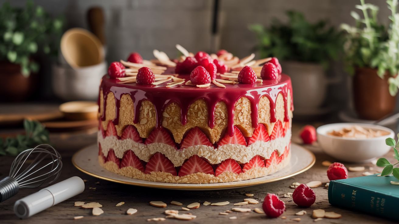 How to make a delicious almond and raspberry cake