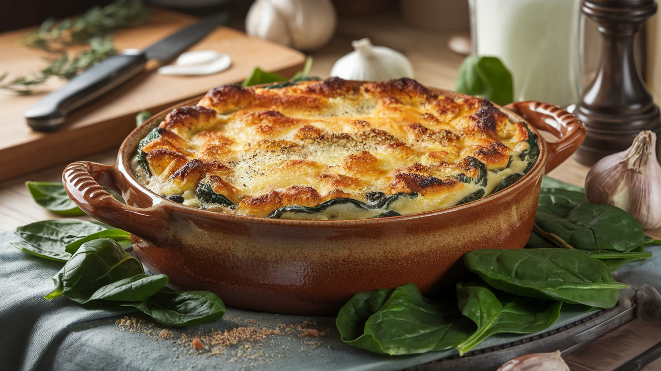 How to make a delicious spinach gratin recipe