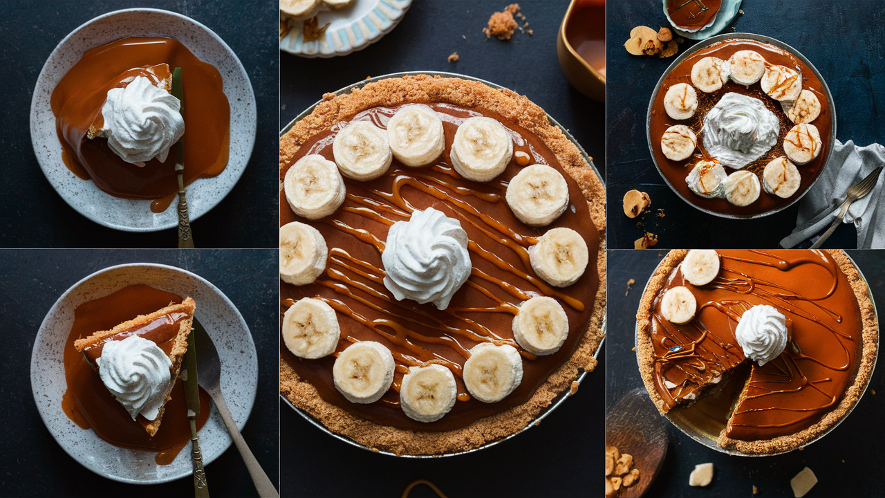 Indulge in the irresistible taste of classic banoffee pie